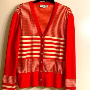 Orange and white 2 piece outfit size 14